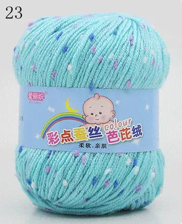 Yarn, Color-Dot Texture for Handmade Knitting & Crochet Projects