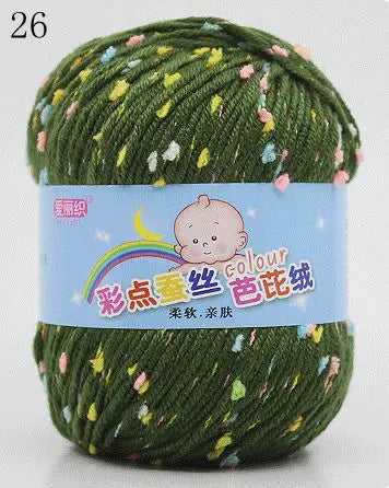 Yarn, Color-Dot Texture for Handmade Knitting & Crochet Projects