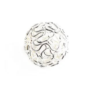Metal Beads Hollow Twist Wire Balls Gold Silver Bronze for DIY Jewelry Making