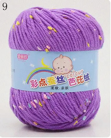 Yarn, Color-Dot Texture for Handmade Knitting & Crochet Projects