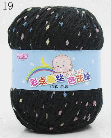 Yarn, Color-Dot Texture for Handmade Knitting & Crochet Projects