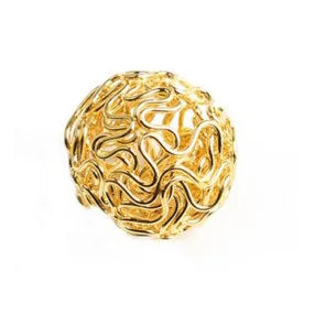 Metal Beads Hollow Twist Wire Balls Gold Silver Bronze for DIY Jewelry Making