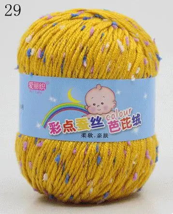 Yarn, Color-Dot Texture for Handmade Knitting & Crochet Projects