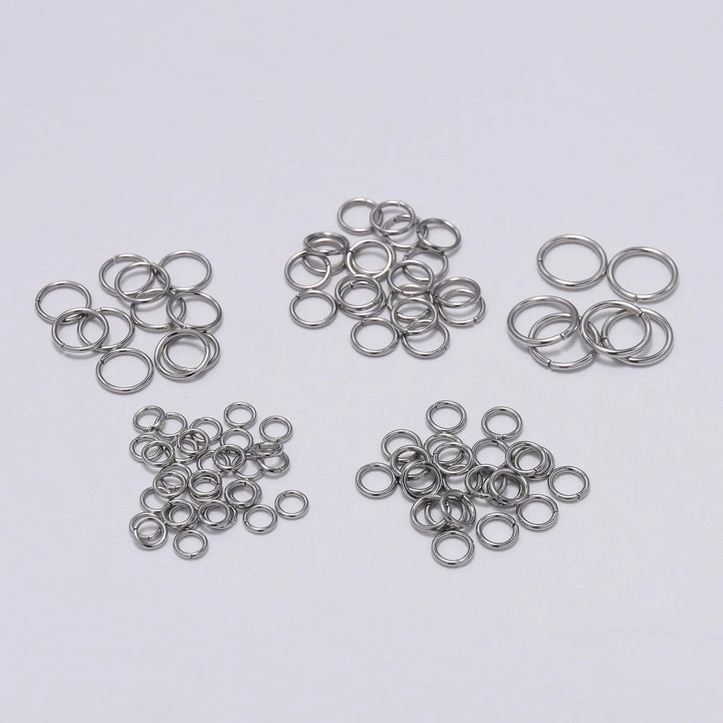 Jump Rings Stainless Steel Split Ring Open Connectors Connectors Craft Supplies