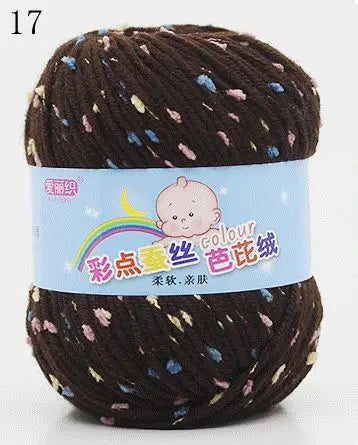 Yarn, Color-Dot Texture for Handmade Knitting & Crochet Projects