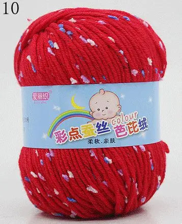 Yarn, Color-Dot Texture for Handmade Knitting & Crochet Projects