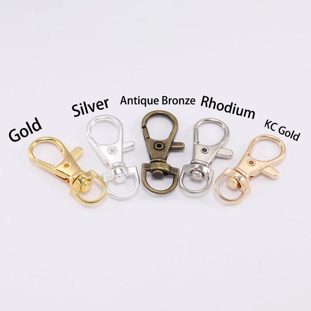 Swivel Lobster Clasps Keyrings Bag Belt Connectors DIY Jewelry Making