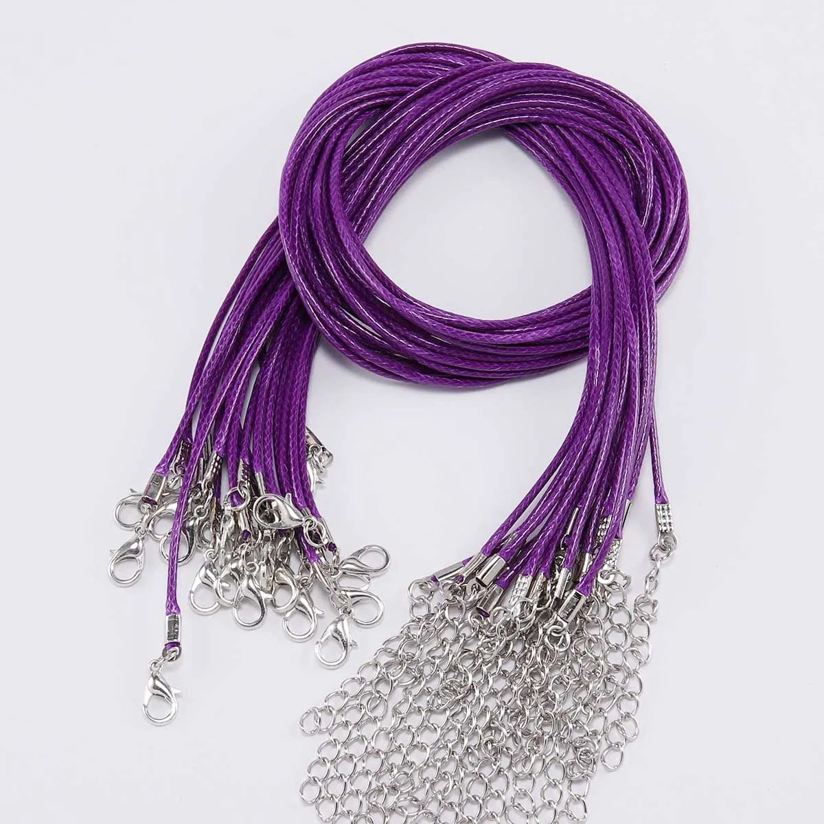 Necklace Cords Braided Leather Adjustable Clasp DIY Jewelry Making