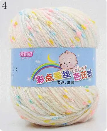 Yarn, Color-Dot Texture for Handmade Knitting & Crochet Projects