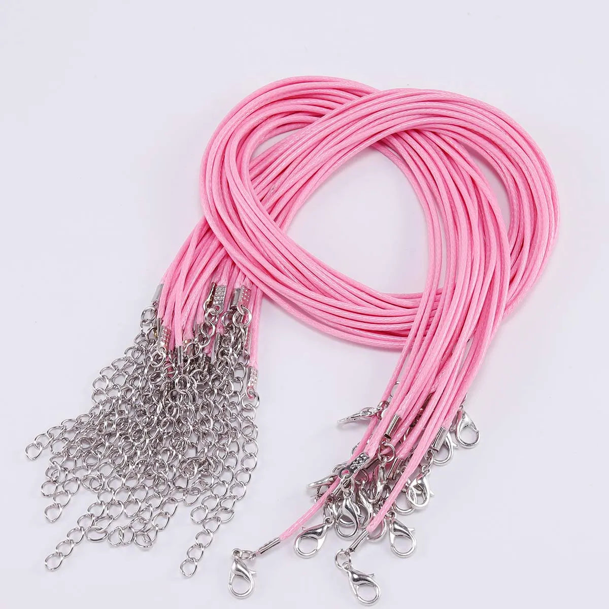 Necklace Cords Braided Leather Adjustable Clasp DIY Jewelry Making