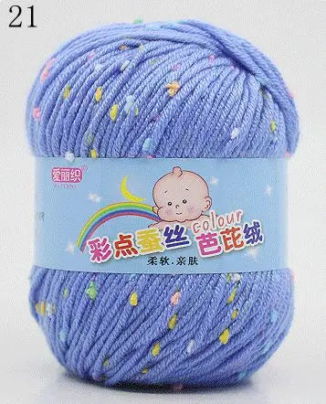 Yarn, Color-Dot Texture for Handmade Knitting & Crochet Projects