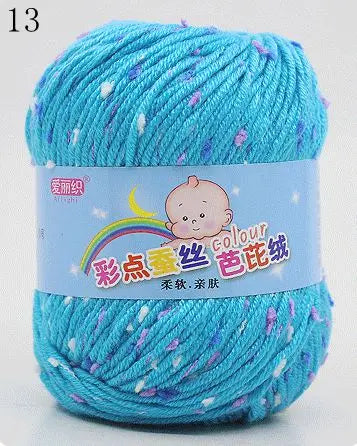 Yarn, Color-Dot Texture for Handmade Knitting & Crochet Projects