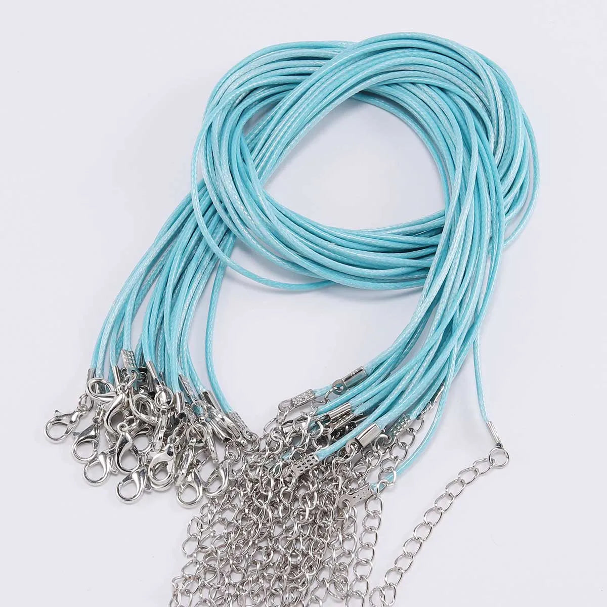 Necklace Cords Braided Leather Adjustable Clasp DIY Jewelry Making