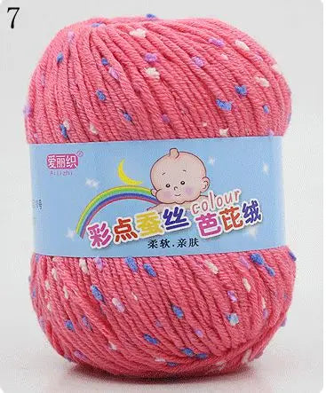 Yarn, Color-Dot Texture for Handmade Knitting & Crochet Projects