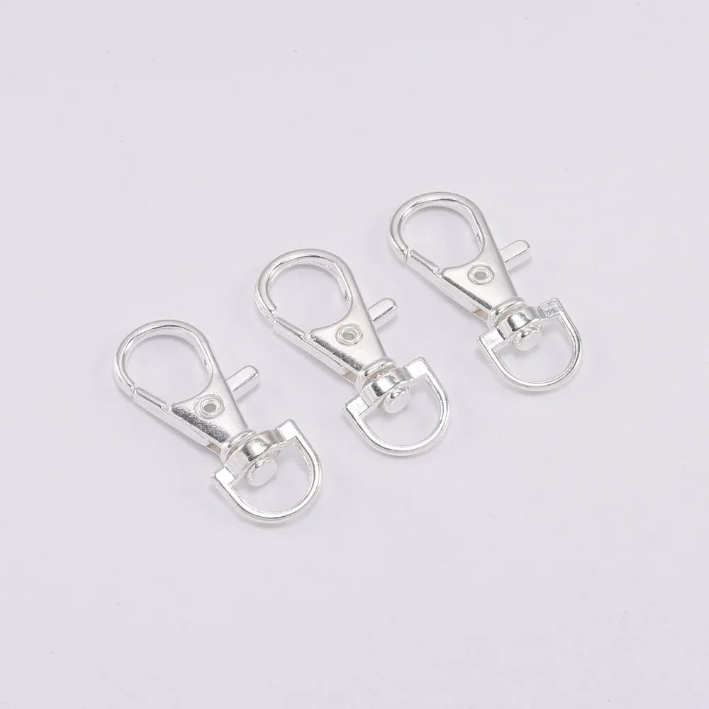 Swivel Lobster Clasps Keyrings Bag Belt Connectors DIY Jewelry Making