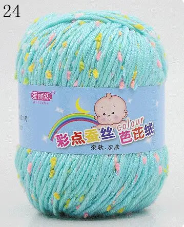 Yarn, Color-Dot Texture for Handmade Knitting & Crochet Projects