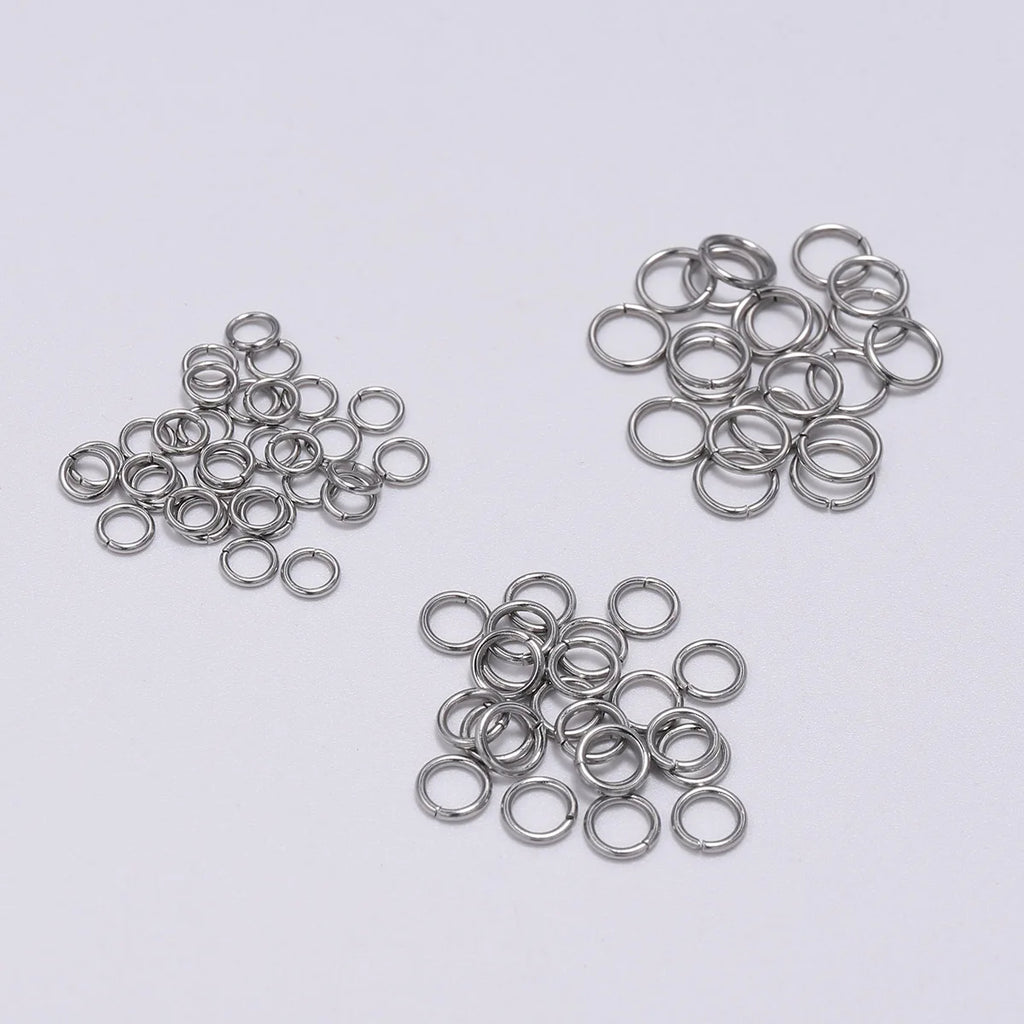 Jump Rings Stainless Steel Split Ring Open Connectors Connectors Craft Supplies