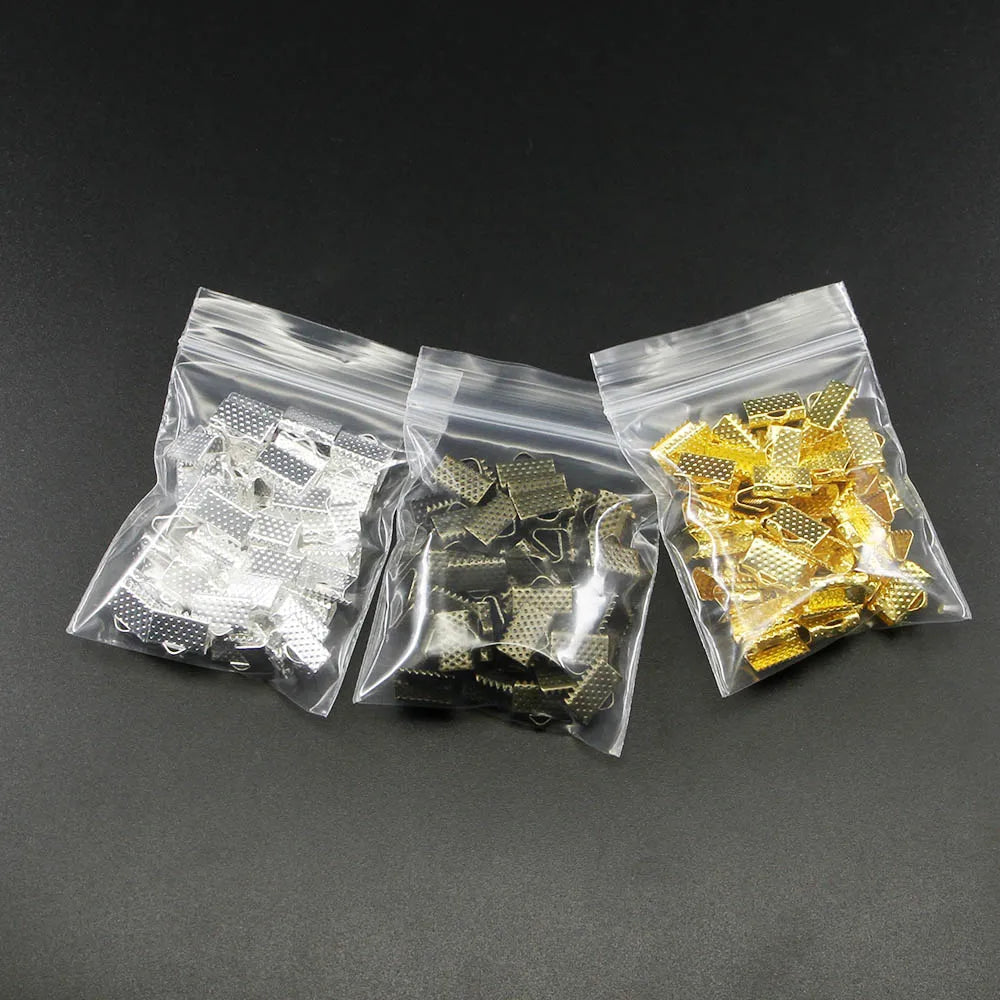 Cord End Findings Crimp Buckle Tips Clasp flat cover clasps DIY Jewelry Making