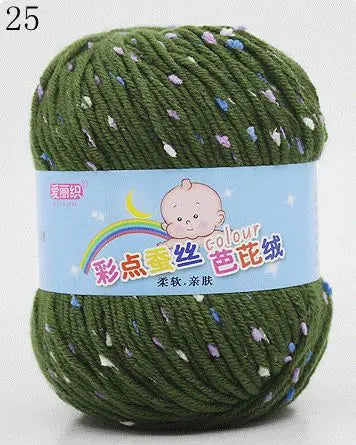 Yarn, Color-Dot Texture for Handmade Knitting & Crochet Projects