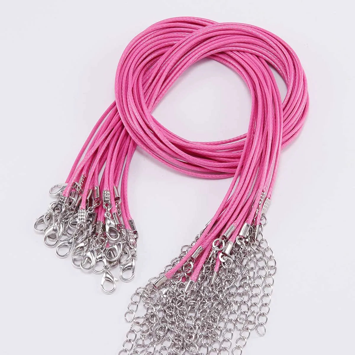 Necklace Cords Braided Leather Adjustable Clasp DIY Jewelry Making