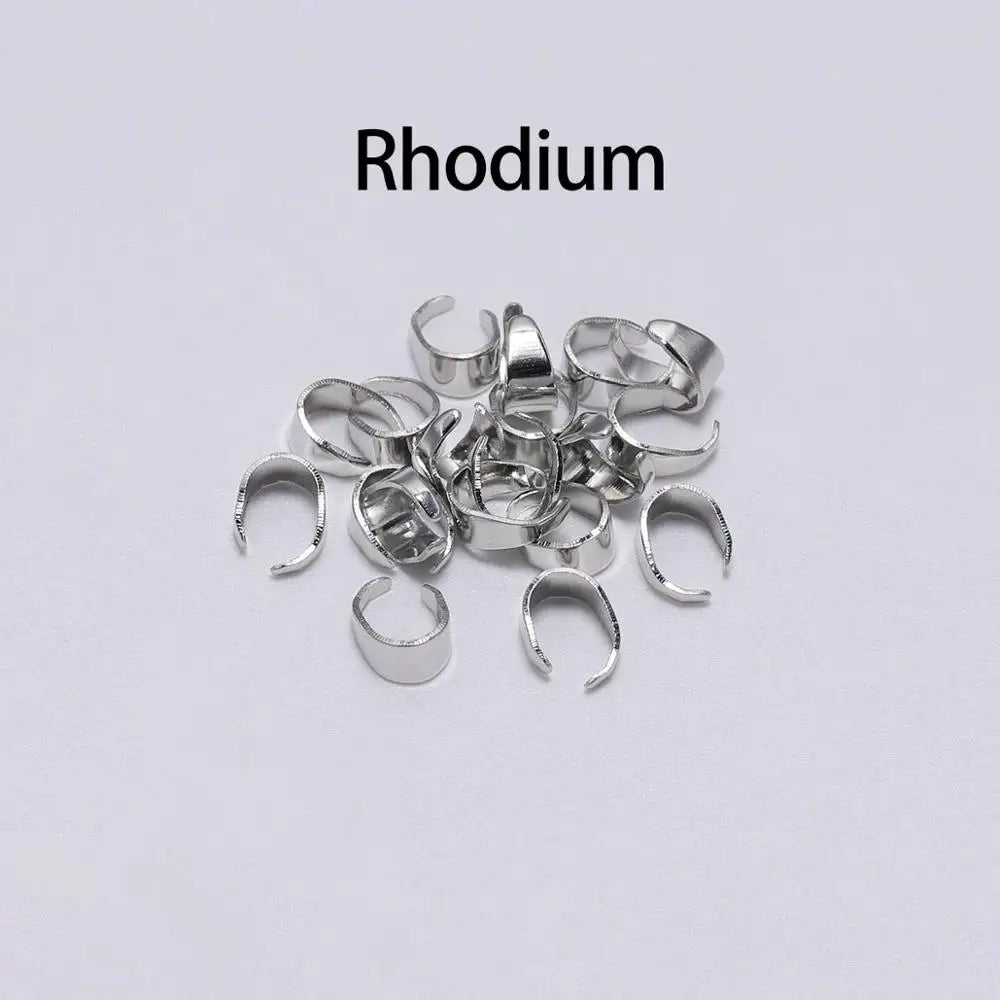 Pendant Bails Pinch Hook Clip Necklace Connectors DIY Jewelry Making