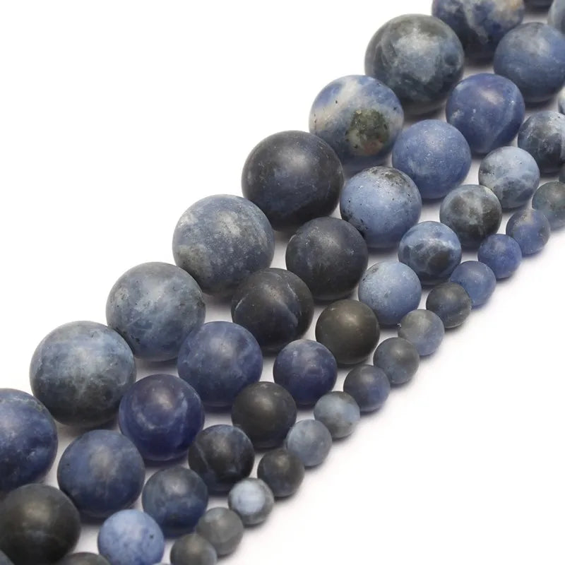 Stone Beads Matte Round Morganite Agate Tiger Eye Styles for DIY Jewelry Making