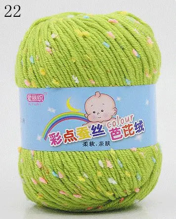 Yarn, Color-Dot Texture for Handmade Knitting & Crochet Projects
