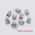 Cord End Clasps Stainless Steel Crimp Connectors DIY Jewelry Making