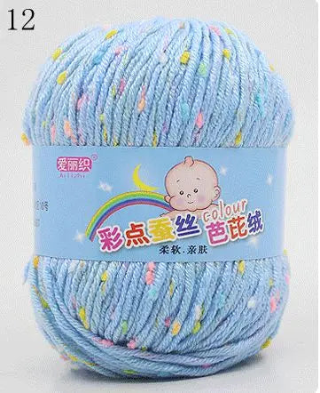 Yarn, Color-Dot Texture for Handmade Knitting & Crochet Projects