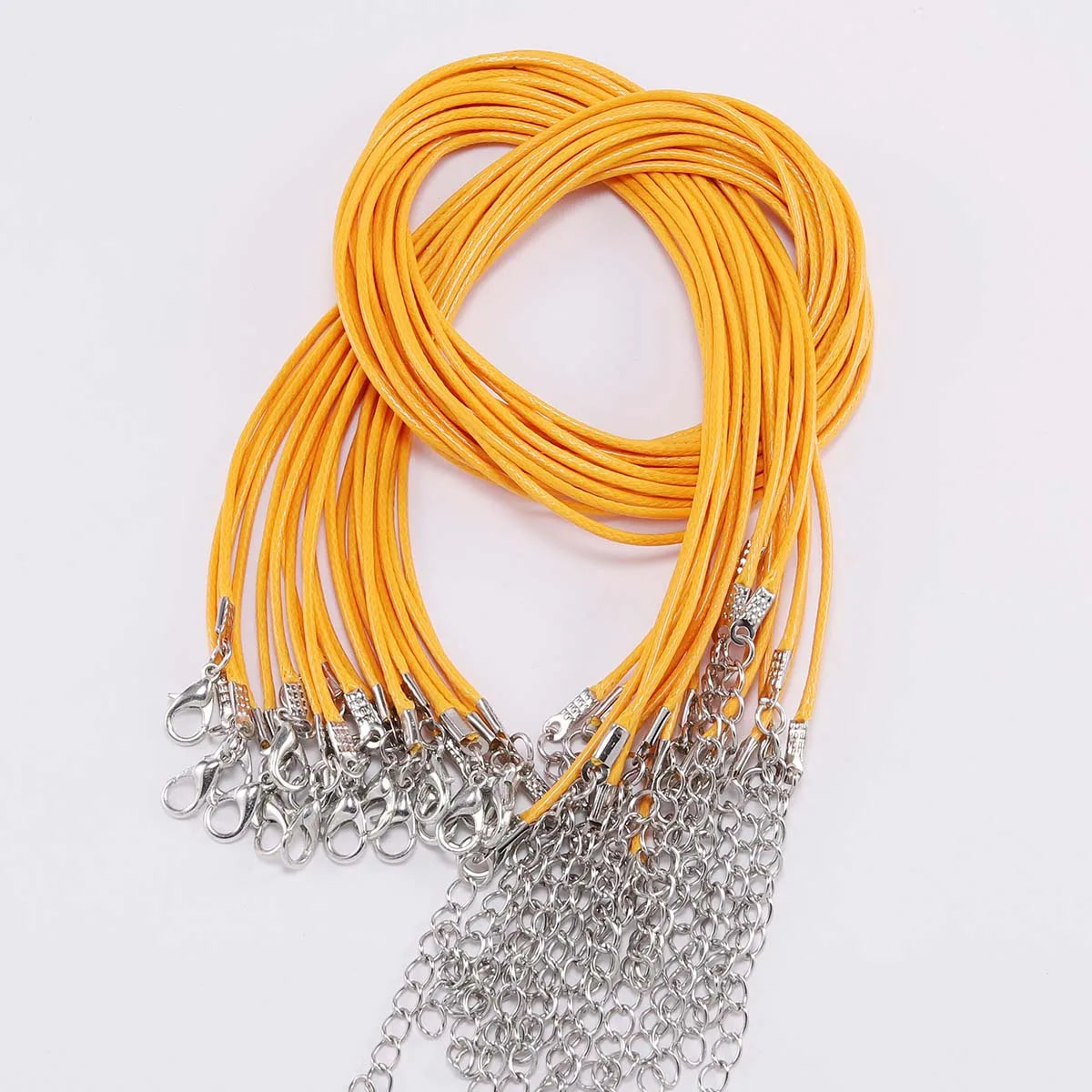 Necklace Cords Braided Leather Adjustable Clasp DIY Jewelry Making