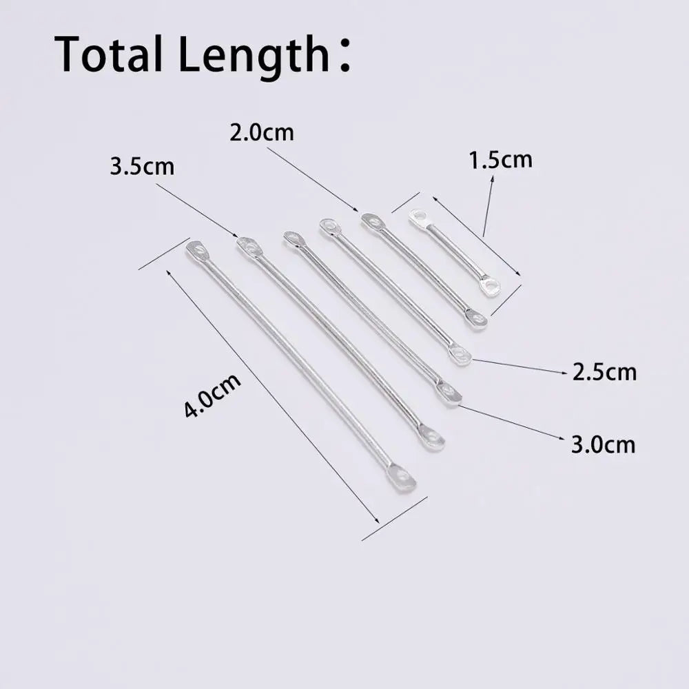 Earring Components Double Cylinder Bar Earrings Connecting DIY Jewelry Making