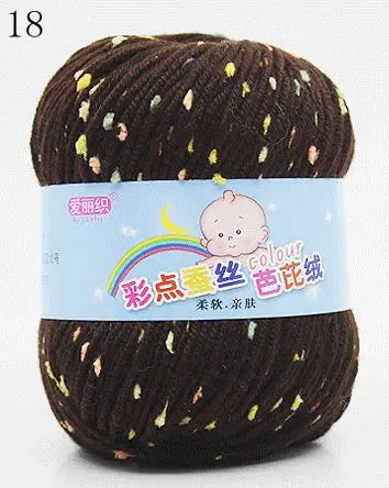 Yarn, Color-Dot Texture for Handmade Knitting & Crochet Projects
