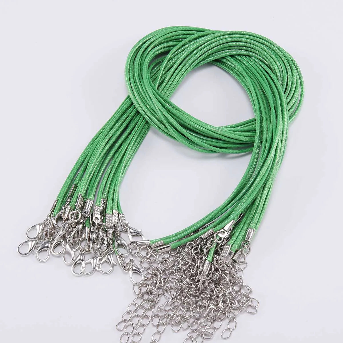 Necklace Cords Braided Leather Adjustable Clasp DIY Jewelry Making