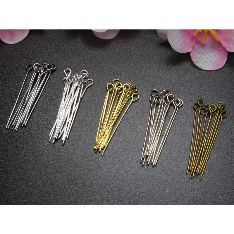 Head Pins Heads Eye Flat Pin Ball DIY Jewelry Making Craft Supplies
