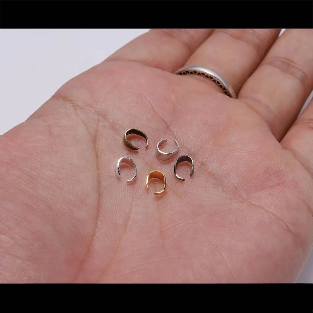 Pendant Bails Pinch Hook Clip Necklace Connectors DIY Jewelry Making