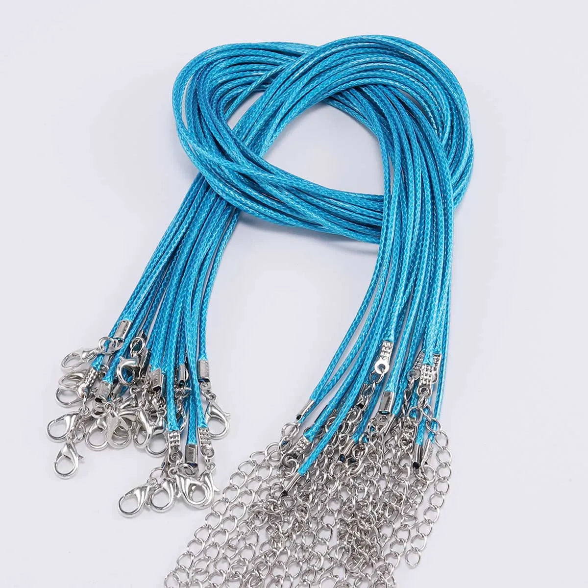 Necklace Cords Braided Leather Adjustable Clasp DIY Jewelry Making