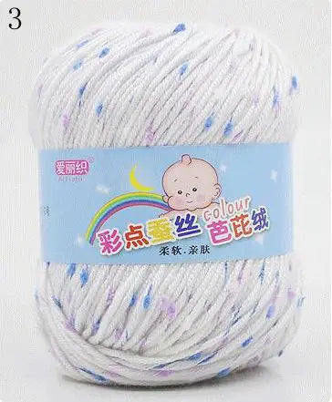 Yarn, Color-Dot Texture for Handmade Knitting & Crochet Projects