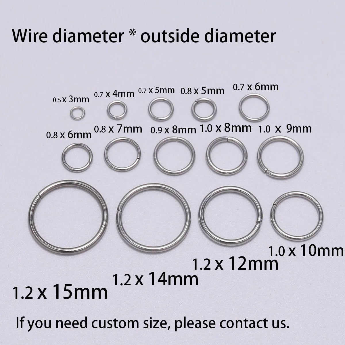 Jump Rings Stainless Steel Split Ring Open Connectors Connectors Craft Supplies