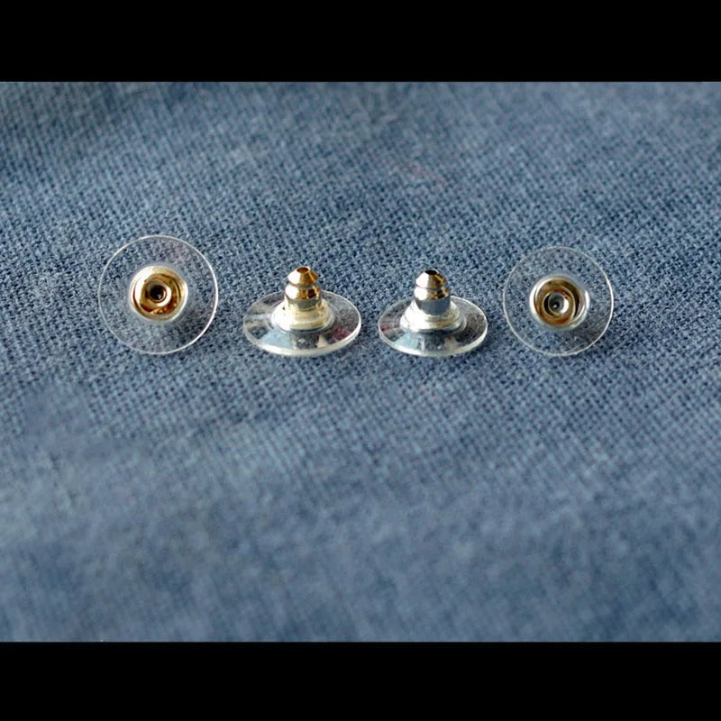 Earring Backs Rubber Stopper Stainless Steel Earnuts Stud Back Craft Supplies