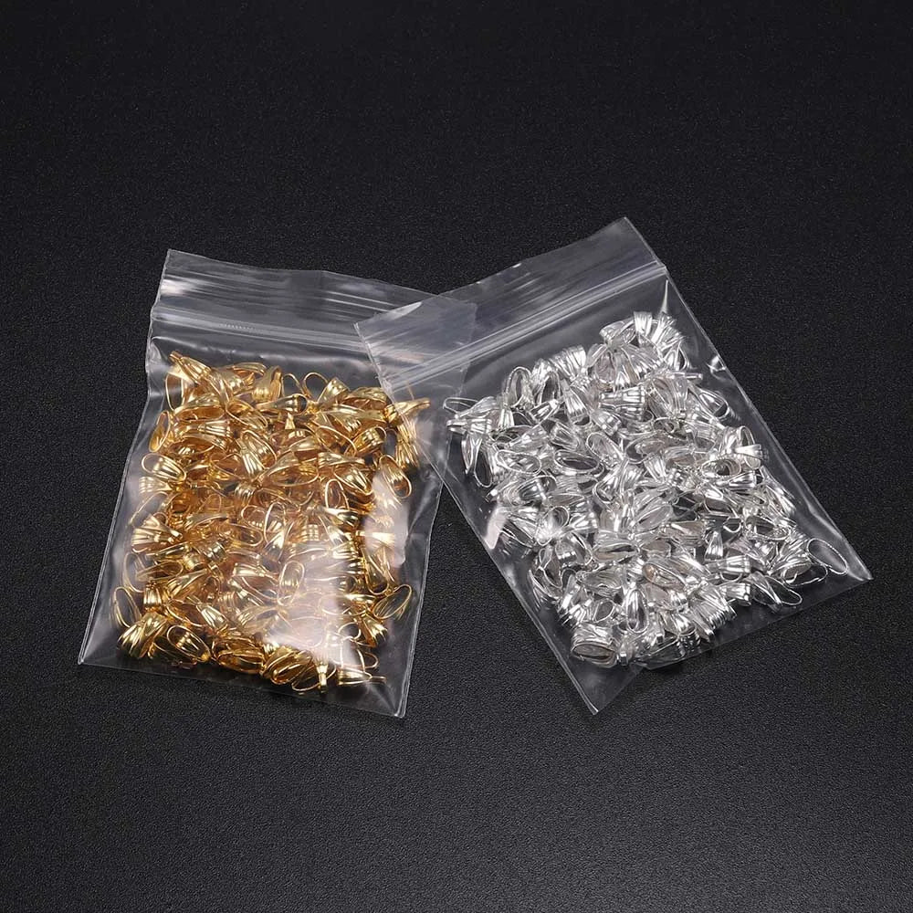 Pendant Bails Metal Clasp Necklace Connectors DIY Jewelry Making Craft Supplies