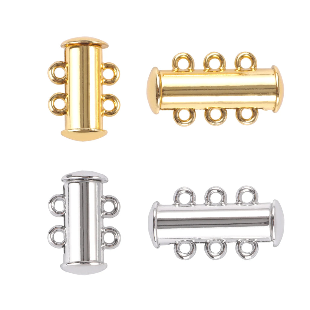Magnetic Clasps Stainless Steel Leather Cord Ends DIY Jewelry Making
