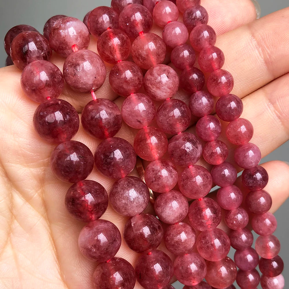 Stone Beads Round Jade Chalcedony Styles for DIY Jewelry Making Craft Beads