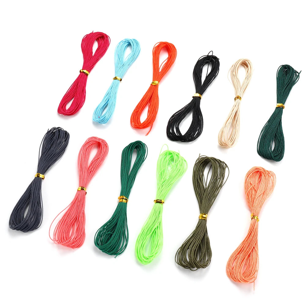 Beading Cord Waxed Cotton String Rope Bracelet Necklace DIY Jewelry Making