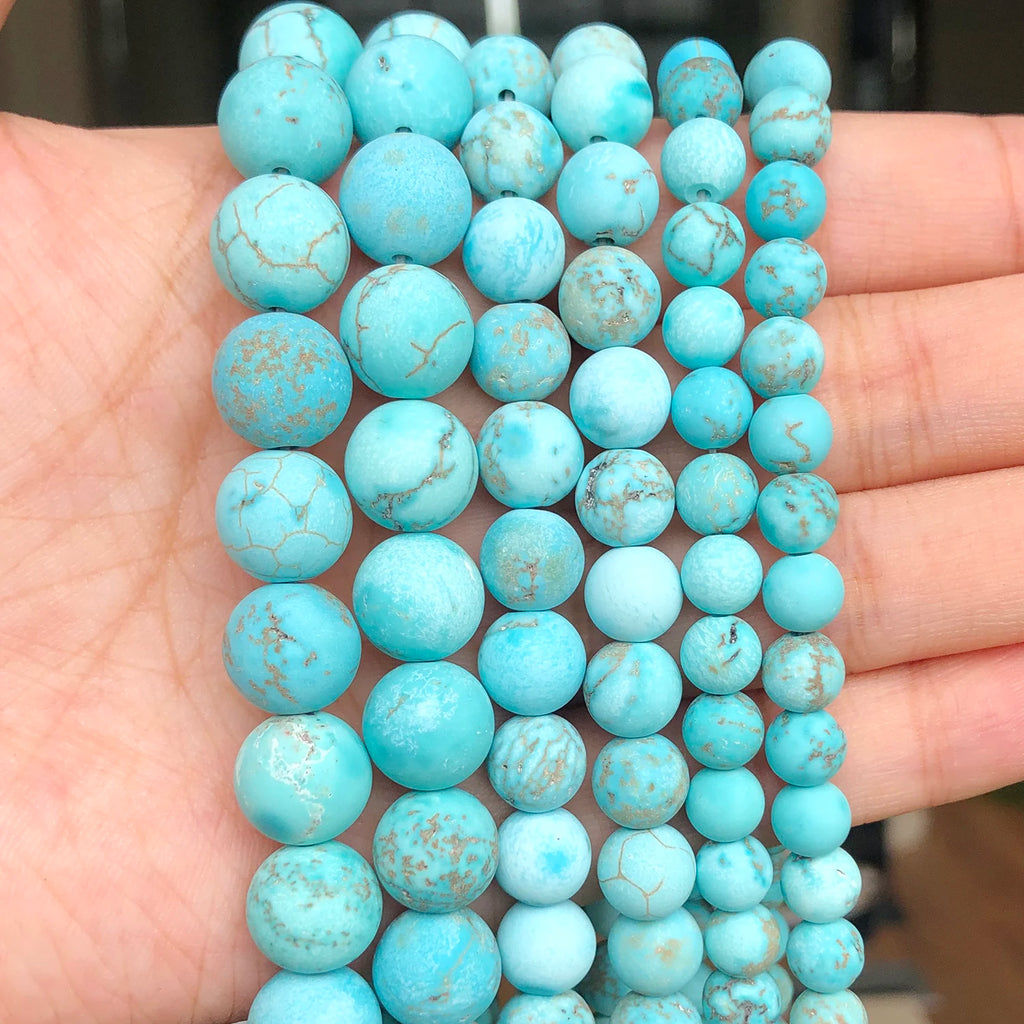 Stone Beads African Turquoise Tiger Eye Styles for DIY Jewelry Making