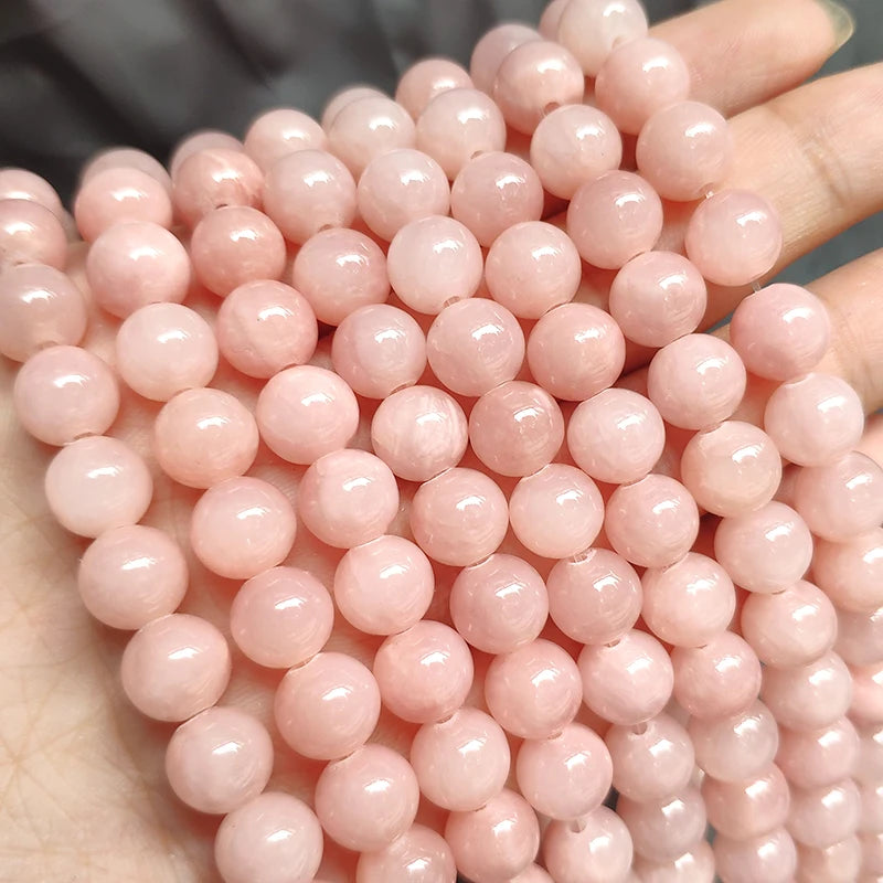 Stone Beads Round Jade Chalcedony Styles for DIY Jewelry Making Craft Beads