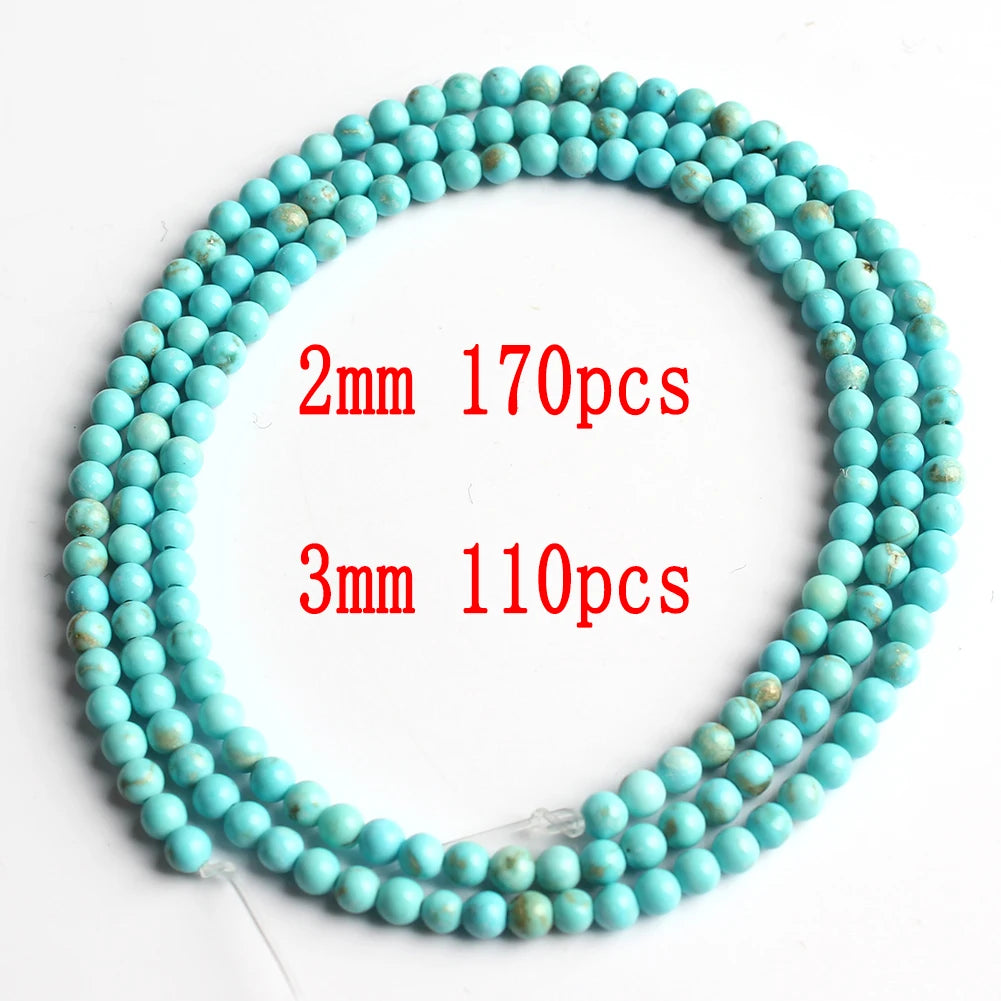 Stone Beads 18style Blue Turquoises-Style Matte Faceted Round Rondelles