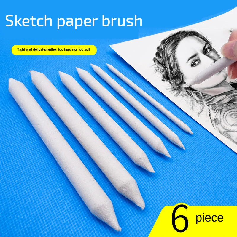 Blending Stumps Set — 3-Piece Rice Paper Tortillons for Charcoal & Sketch Art