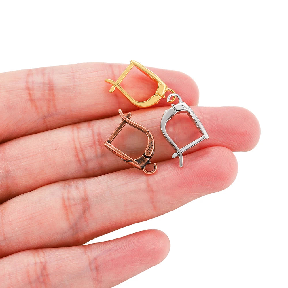 Earring Hooks Brass French Leverback Open Loops DIY Jewelry Making
