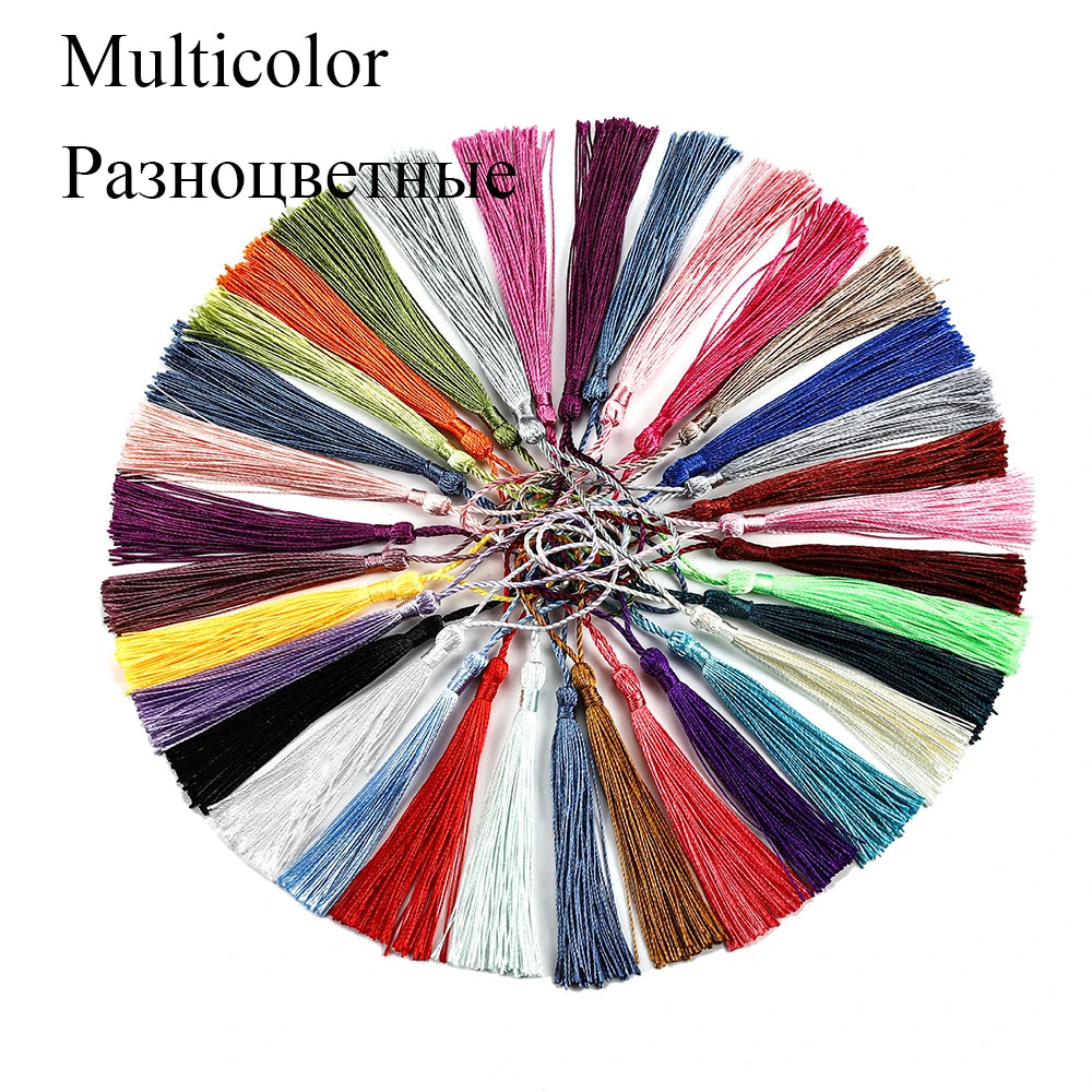 Tassel Trim Fringe Sewing Curtains Hanging Rope Silk Tassels DIY Jewelry Making