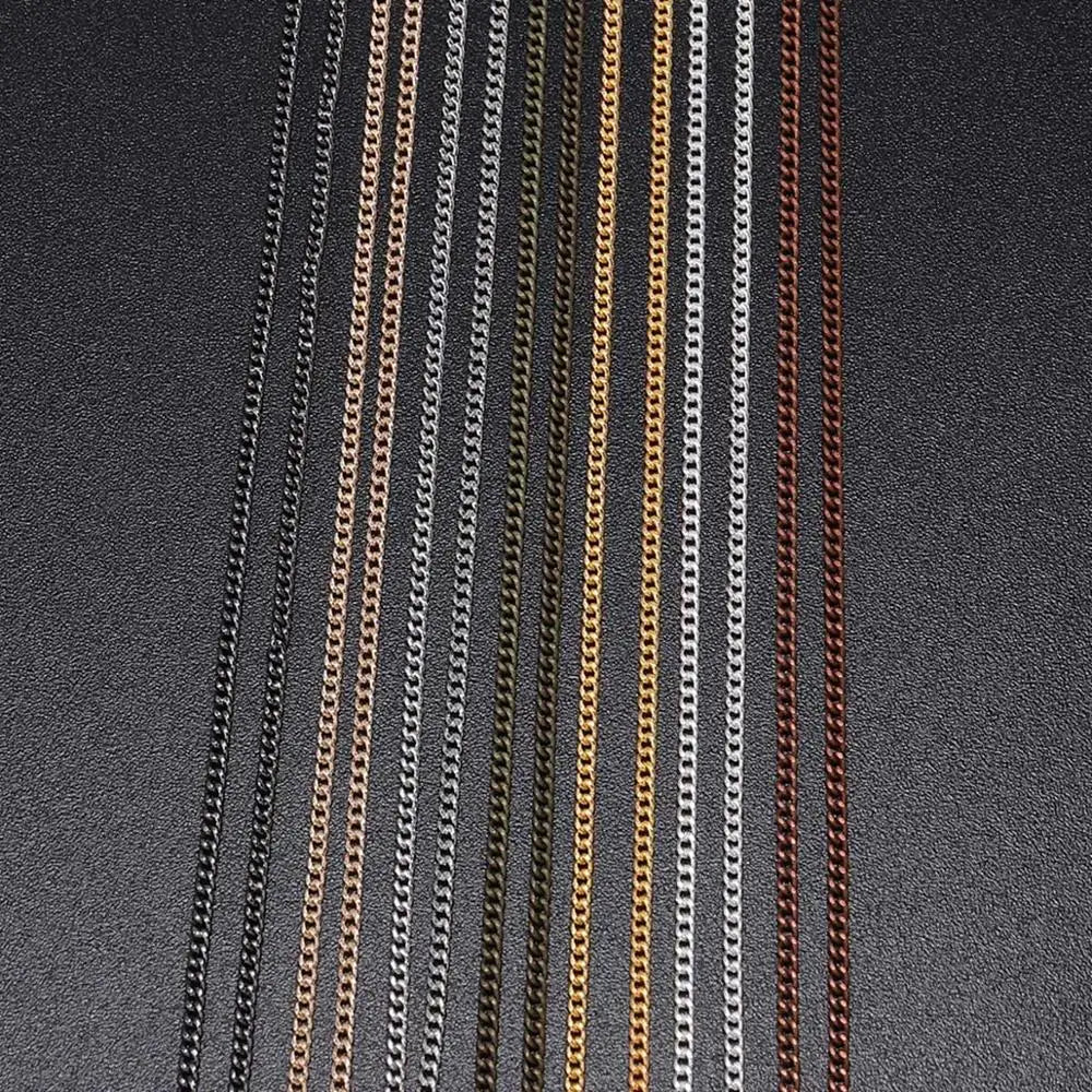Jewelry Chains Gold Bronze Plated Necklace Materials Necklace DIY Jewelry Making